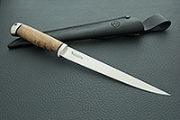 Нож Белуга стабилизированная карельская береза, elmax, алюминий : фото 9