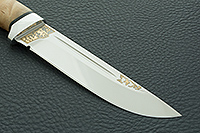 Нож Бекас кап березовый, 95х18, алюминий : фото 2