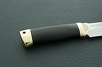 Нож Селигер граб - черное дерево, elmax, латунь : фото 5