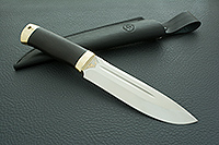 Нож Селигер граб - черное дерево, elmax, латунь : фото 10