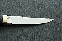 Нож Хаски граб - черное дерево, 95х18, латунь : фото 5