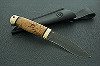 Нож Шаман-2 карельская береза, 100х13м, латунь : фото 7