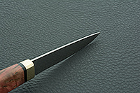 Кухонный нож Овощной малый стабилизированная карельская береза, elmax, латунь : фото 10