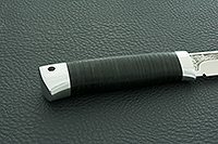 Нож Пескарь наборная кожа, 100х13м, алюминий : фото 3