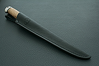 Нож Белуга стабилизированная карельская береза, 95х18, алюминий : фото 7