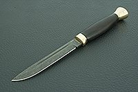 Нож Финка-3 граб - черное дерево, эп-766, латунь : фото 2