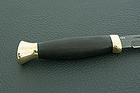 Нож Финка-3 граб - черное дерево, эп-766, латунь : фото 5