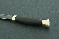 Нож Финка-3 граб - черное дерево, эп-766, латунь : фото 6