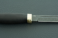 Нож Финка-3 граб - черное дерево, эп-766, латунь : фото 9