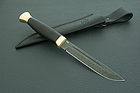 Нож Финка-3 граб - черное дерево, эп-766, латунь : фото 11