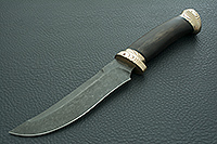 Нож Росомаха граб - черное дерево, elmax, мокуме : фото 2