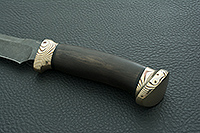 Нож Росомаха граб - черное дерево, elmax, мокуме : фото 6