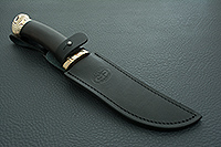 Нож Росомаха граб - черное дерево, elmax, мокуме : фото 10