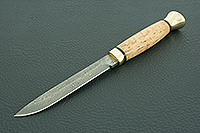 Нож Финка-3 карельская береза, zdi-1016, латунь : фото 2