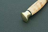 Нож Финка-3 карельская береза, zdi-1016, латунь : фото 8