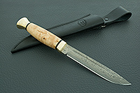 Нож Финка-3 карельская береза, zdi-1016, латунь : фото 10