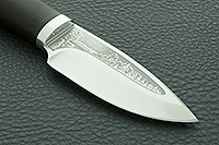 Нож Добрый граб - черное дерево, 95х18, алюминий : фото 2