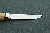 Нож Финка-Лаппи карельская береза, elmax, латунь : фото 8