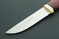 Нож Следопыт кап березовый стабилизированный, 95х18, латунь : фото 3