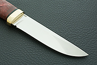 Нож Следопыт кап березовый стабилизированный, 95х18, латунь : фото 4