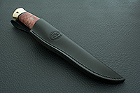 Нож Следопыт кап березовый стабилизированный, 95х18, латунь : фото 9