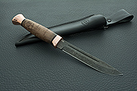 Нож Финка-3 стабилизированная карельская береза, эп-766, медь : фото 9