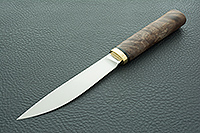 Нож Якут орех, d2, латунь : фото 2