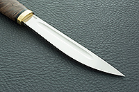 Нож Якут орех, d2, латунь : фото 4