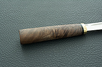 Нож Якут орех, d2, латунь : фото 5