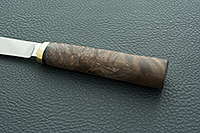 Нож Якут орех, d2, латунь : фото 6