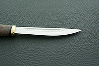 Нож Якут орех, d2, латунь : фото 7