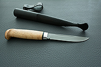 Нож Финка-Лаппи карельская береза, 95х18, алюминий : фото 9