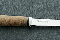 Нож Белуга стабилизированная карельская береза, 100х13м, алюминий : фото 4