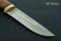 Нож Бекас береста, elmax, латунь : фото 2