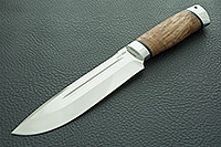 Нож Селигер стабилизированная карельская береза, aus-8, алюминий : фото 2