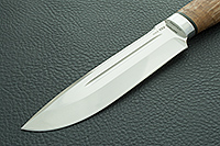 Нож Селигер стабилизированная карельская береза, aus-8, алюминий : фото 3