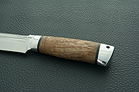 Нож Селигер стабилизированная карельская береза, aus-8, алюминий : фото 6