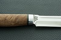 Нож Селигер стабилизированная карельская береза, aus-8, алюминий : фото 7