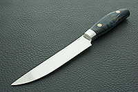 Кухонный нож Овощной цельнометаллический накладки стабилизированная карельская береза, elmax : фото 2