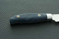 Кухонный нож Овощной цельнометаллический накладки стабилизированная карельская береза, elmax : фото 5