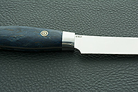 Кухонный нож Овощной цельнометаллический накладки стабилизированная карельская береза, elmax : фото 8