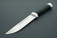 Нож Бекас наборная кожа, s390, алюминий : фото 2