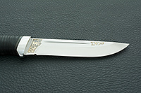 Нож Бекас наборная кожа, s390, алюминий : фото 7