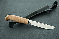 Нож Финка-Лаппи  стабилизированная карельская береза, elmax, нержавеющая сталь : фото 7