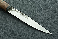 Нож Заноза ввертыш орех, 95х18, текстолит : фото 4