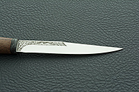 Нож Заноза ввертыш орех, 95х18, текстолит : фото 8