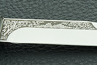 Нож Заноза ввертыш орех, 95х18, текстолит : фото 9