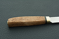 Кухонный нож Овощной малый стабилизированная карельская береза, k390, латунь : фото 5