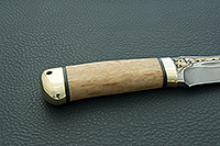 Нож Скорпион карельская береза, zdi-1016, латунь : фото 5