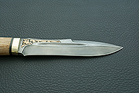 Нож Скорпион карельская береза, zdi-1016, латунь : фото 7